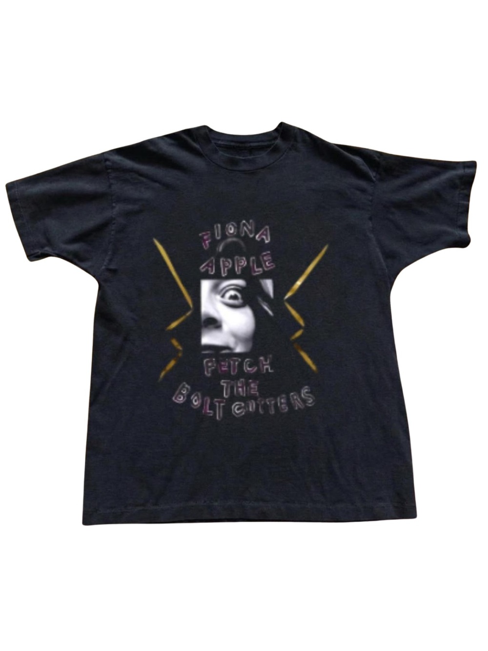 Gildan Black Graphic T‑Shirt with Lightning Accent